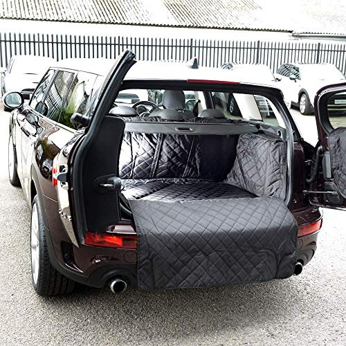 UK Custom Covers QBL340 Tailored Waterproof Quilted Boot Liner Mat Black -To Fit Mini Clubman (Raised Floor) 2015 Onwards