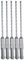 Makita Lot de 5 forets SDS-Plus 5/32 pour marteaux rotatifs SDS+ – 10,2 cm de profondeur dans le béton et la maçonnerie