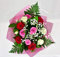 Heaven Bouquet Fresh Red Pink White Roses Gypsophila Palms Summer Arrangement for Weddings, Birthdays, Anniversaries, Get Well, Sympathy, Thank You, Delivered Gift Floral Celebration