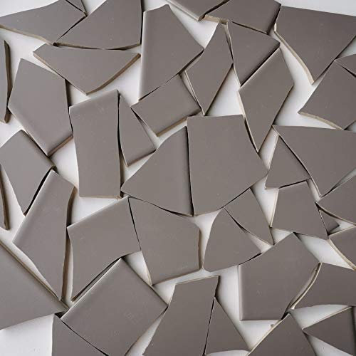 Fliesenbruch frostfest verschiedene Mixe Mosaik Bruchfliesen (1.0, dunkel grau K111)