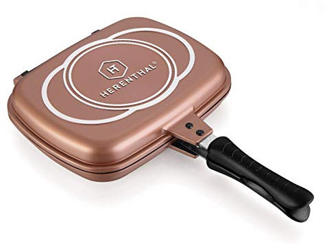 Sudhomedeco@ HERENTHAL Faitout Façon Pierre Tous Feux Dont Induction sans PFOA Cuisson sans Matière Grasse Revêtement en Greblon C3+ de Technologie Allemande… (DIAMETRE 26)