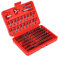 Screwdriver Bit Set, 100 Pieces Professional Security Tamperproof Torx Hex Set with Red Case for Repairing Car, Electrical Appliances Car Electronics or Equipment Impact Driver Bits Drill