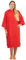 ALLEN & MATE 100% BAUMWOLLE Unisex-Surfponcho mit Kapuze für Erwachsene – Übergroßer schnelltrocknender saugfähiger Wickelmantel für Strand und Schwimmen (L-XL, Rot)