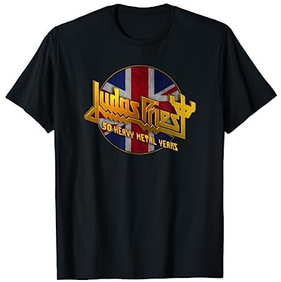 Judas Priest – 50 Years Union Jack Circle T-Shirt