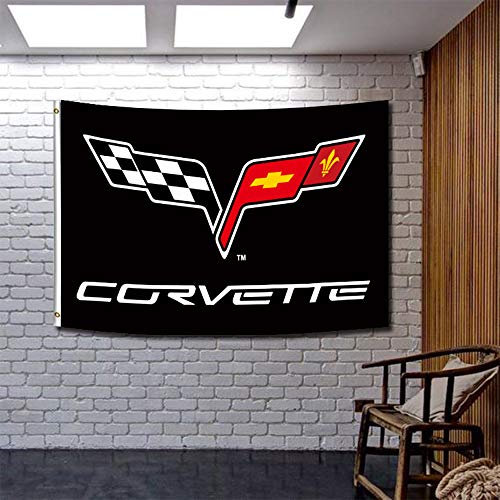 ENMOON Flagge (1,2 x 1,8 m, lebendige Farben, 150D Poly), HD-Druck, Messingösen für Garage, Autorennen