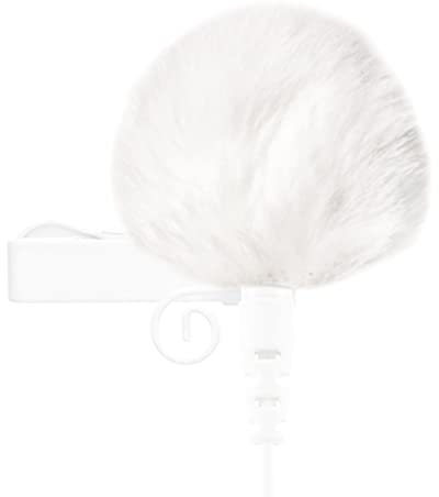keepdrum WS05 WH Mini Fell-Windschutz für Lavalier-Mikrofone Ansteckmikrofone und Headsets