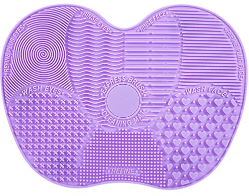 Silikon-Schminkpinsel-Reinigungsmatte (Purple)