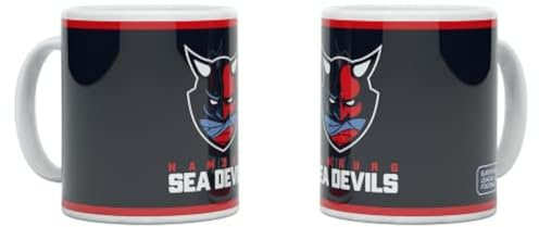 Hamburg Sea Devils ELF Tasse Kaffeetasse Becher ** Logo schwarz **