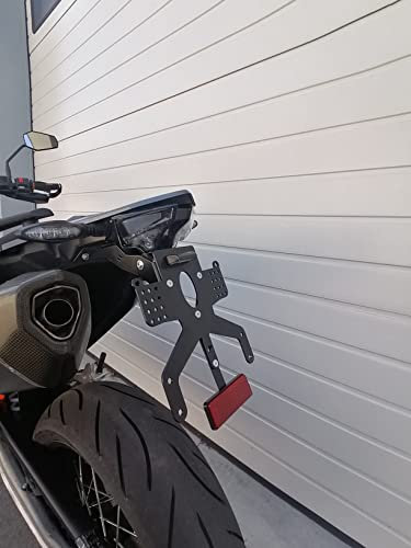 Kennzeichenhalter GroFaTec REVO für KTM 690 SMC R 19-22 Kennzeichenträger SMC-R Supermoto kurzes Heck Enduro R Nummernschild Träger Halter kurzes Heck Heckumbau Porta Targa KTM smcr 690