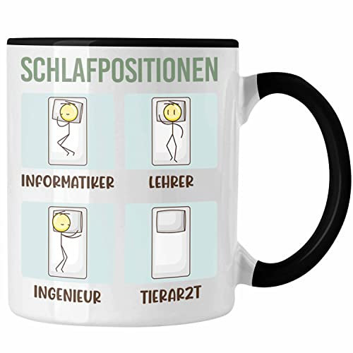 Trendation - Tierarzt Tasse Geschenk Bester Tierarzt Geschenkidee Tiermedizin Veterinär (Schwarz)
