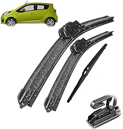 Scheibenwischer Teile für Chevrolet für Spark M300 2009 2010 2011 2012 2013 2014 2015 Autofenster vorne hinten Windschutzscheibe Scheibenwischerblätter Set Kit 21 16 12