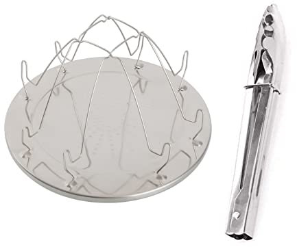 Grille-Pain de Camping Avec Support Pliable, Porte-Toast Pliable en Acier Inoxydable, Plateau Poreux Grille-Pain, pour Famille Camping en Plein Air Pique-Nique Grille-Pain Pliable