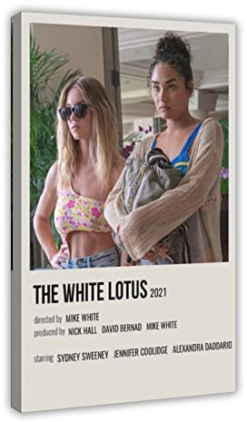 JDRC Serie The White Lotus Vintage Leinwand Poster Schlafzimmer Dekor Sport Landschaft Büro Zimmer Dekor Geschenkrahmen 30 x 45 cm