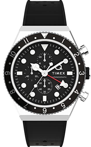 Timex Herren Chronograph Quarz Armbanuhr Q GMT