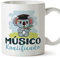 MUGFFINS Tazas para MÚSICO hombre - En Español - Koalificado/koalificada - 11 oz / 330 ml - Regalo original y divertido