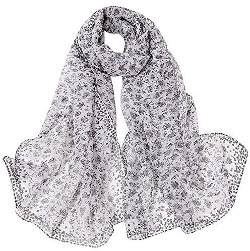 Seidenschals Damen Seide Leicht Seidentuch Silk Schal Halstuch Tuch Geschenk Frauen Große Seidentücher Damen Schal Edles Seidentuch Haare Groß Lang Halstuch Halstücher Seidenschal Geschenk für Frauen