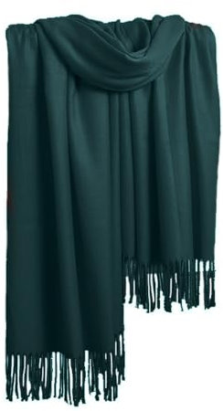 KBRPEY Schal Pashmina Stola für Damen Kuschelige Warme Winter Schals Langer Damen Schal Fransen für Frauen Abendkleider Hochzeit Festlich