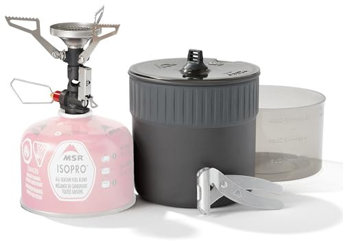 MSR PocketRocket Deluxe Kit de réchaud ultraléger pour camping et randonnée