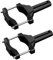 Towwoo Motorrad-Scheinwerferhalter, 2 Stück, Schwarz, Universal, LED, für Motorrad, Scheinwerfer, Gabel, Stoßstange