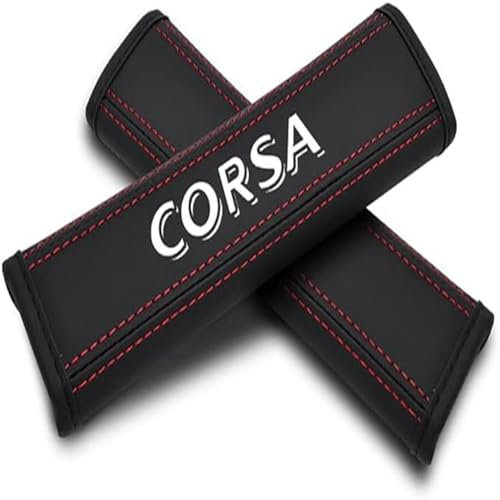 COFUNU 2 pcs Auto Autogurtpolster für Opel Corsa,Auto-Sicherheitsgurtbezüge Gurtpolster Auto-Innenzubehör