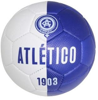 Atletico de Madrid Balón de Fútbol con Escudo 1903 Segunda Equipación Talla 5, Circunferencia 68-69cm, Color Blanco y Azul