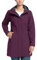 33,000ft Veste de Softshell Longue légère et imperméable pour femme, À Capuche Veste de pluie, Veste fonctionnelle coupe-vent, Activites En Exterieur à pied Randonnée Rose Carmin L