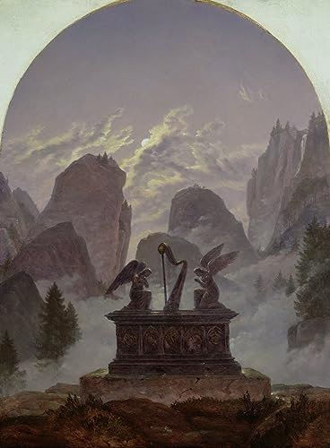 VsoxA Bekannt Leinwand Wandbilder Gemälde Wandkunst Goethe-denkmal Von Karl Gustav Carus für Wanddekoration 60x90cm