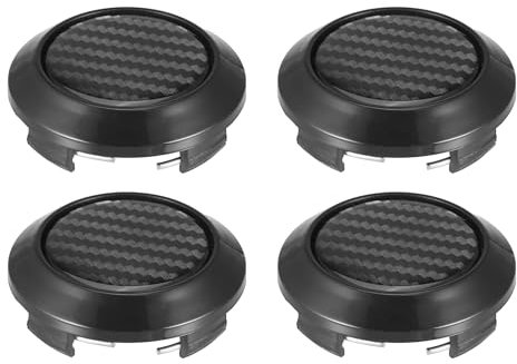 ZHOUFUDA 4 Stück Auto Nabenkappen für Audi A1 A3 A4 A5 A6 A7 A8 e tron GT, Car Rad Center Hub Cap Auto Styling Felgen Abdeckung Badge Emblem Aufkleber Radnabenkappen Zubehör,Style B-56MM