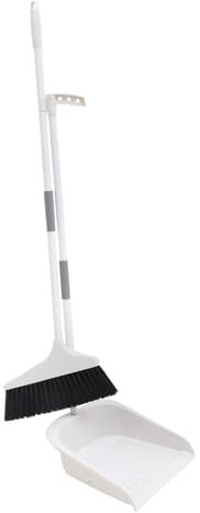 Hoement Ergonomic Handle Heavy Duty Broom and Dustpan Set Floor Cleaning Sweepers for Home