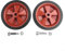 Cloudpower Lot de 2 roues de rechange pour compresseur d'air, faciles à installer, polyvalentes Roues de Compresseur d'Air, absorbantes, antidérapantes, résistantes aux chocs (15,2 cm)
