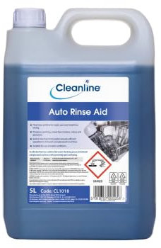 Cleanline Auto Dishwash & Glasswash Rinse Aid, 5L, Prevents Spots, Sparkling Finish