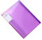 Sichtbuch mit Kombinationsordner Transparenter Schutzhülle Kunststoff für Dokumente Kunstdateien Aufbewahrungsbuch Bastelschrank Mit Ausklappbarem Tisch Kombinationsordner (Purple, 23x31x3.5cm)