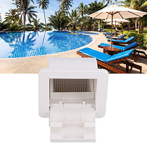 Zoeyilan Pulizia Manutenzione Kit Piscina, Skimmer Professionale per Piscina, Kit Skimmer da 1,5 Pollici, Kit Skimmer per Piscina Thru, per Dispositivo per liquami di Piscine Fuori Terra