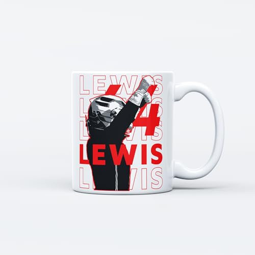 Tasse mit Motiv F1, Tasse Formulierung 1, F1 Tasse Fahrer, Geschenk für F1, Formel 1 Geschenk (Lewis Hamilton Red)