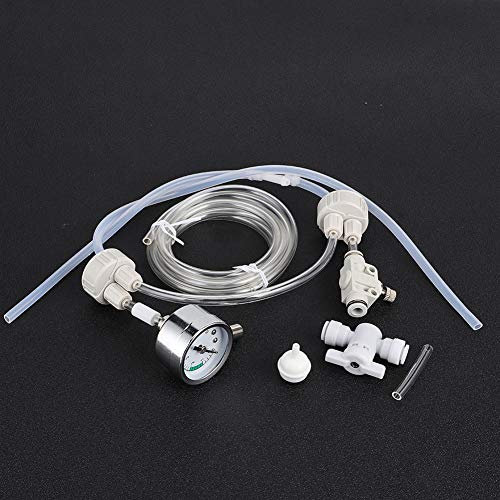 Tomvorks Aquarium Planted Tank CO2 System Pro Tube Valve Gauge Bottle Cap Kit für Besseres Pflanzenwachstum
