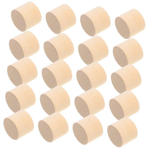 PRETYZOOM 20stücke Teiliges Holz Block Zylinder Unbehandelte Birke Diy Bastelblöcke Für Kreative Projekte Vielseitig Einsetzbar Für Heimwerker