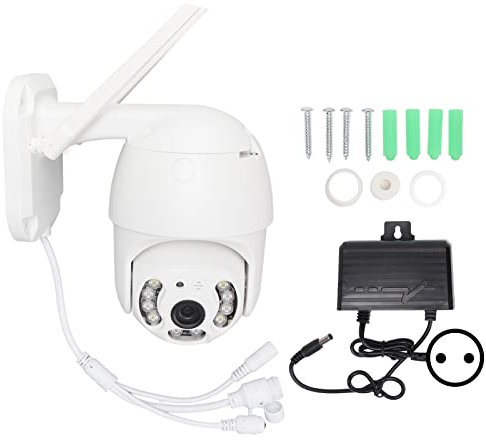 Respicefinem Wireless webcam Doppia luce 3MP IP66 360 gradi Monitoraggio esterno a parete montato a parete con 3MP Sensore di immagine CMOS ad alta risoluzione imaging super