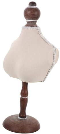 Holibanna Présentoir Collier Vintage Et Dentelle Mannequin Porte-bijoux Stable Et Léger Pour Bijoux Ras Cou Femme Support Organisateur Pour Vitrine De Magasin Et Décoration Maison