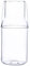 Ipetboom Jarra de Agua de Vidrio Transparente Hervidor Frío de Alta Borosilicato para Jugos y Bebidas Gran Capacidad para Hogar y Oficina