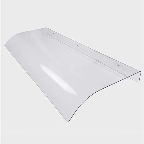 LWJSOCP Auvent de fenêtre Invisible, auvent de Porte Silencieux, abri en Polycarbonate Transparent, Toit de Protection Solaire, Jardin et Balcon, Cache-climatiseur (40 x 80 cm / 15,7 x 31,