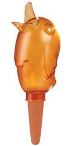 Scheurich Wasserspender Bördy M | 8 x Orange | 220ml Füllmenge | Bewässerungskugeln klein mit Ton Fuß | Wasserspender Pflanzen und Blumen Terrakotta Stiel