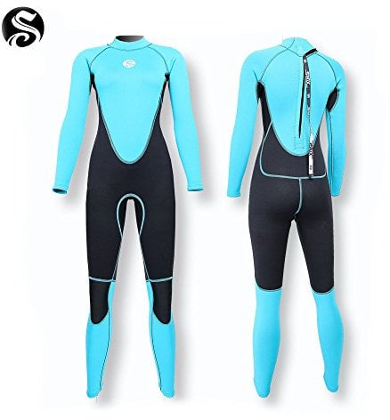 PAWHITS Thermal-Neoprenanzug für Damen, 3 mm, langärmelig, volle Länge, zum Tauchen, Surfen, Schnorcheln