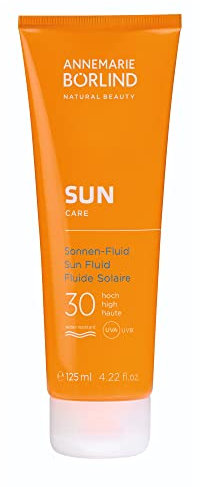 ANNEMARIE BÖRLIND SUN CARE Sonnen-Fluid LSF 30 (125 ml) - Bietet Professionellen Schutz vor Schädlichen UV-Strahlen, Spendet Intensiv Feuchtigkeit, Vegan