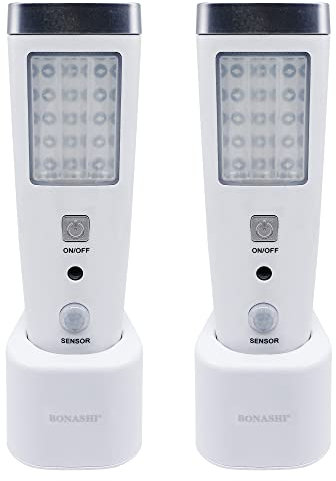3-in-1 Motion Sensor WMMSD Night Light & Emergency Power Failure LED nightlight Cut Light, Bright White 2-Pack