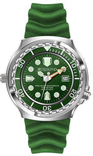 Riedenschild Army Taucher Herrenuhr Grün 1000M Citizen 1S13 Werk Helium Ventil Datumsanzeige