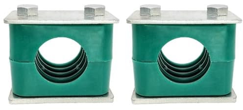Morsetti per tubi idraulici in plastica, 2 pezzi, standard metrico per tubi con diametro esterno di 25 mm