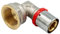 Raccordo a pressare per tubo multistrato PEX profilo U, gomito con filettatura femmina (16 x 1/2)