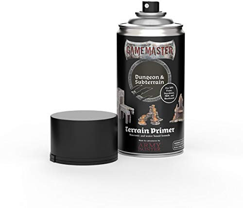 The Army Painter Gamemaster Dungeon & Subterrain Terrain Primer, 300 ml Acryl-Sprüh Farbgrundierung für Tabletop-Rollenspiele, und Wargames Miniatur-Szenenbau