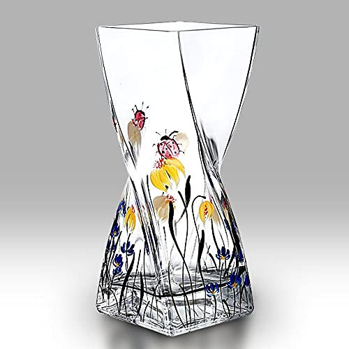Nobile Glassware Ladybird Garden Twist Vase 20cm 2204-21