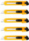 DELI Lot de 5 Cutters large 8 lames 150×30×14.5MM gamme ESSENTIAL